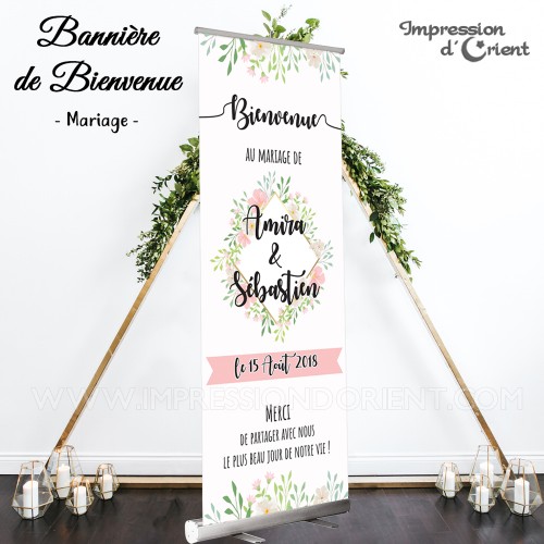 Bannière de bienvenue "Boheme Chic"
