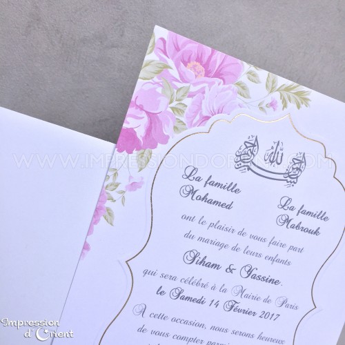 Lila - Faire-part floral